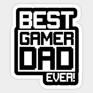 Best Gamer Dad Sticker